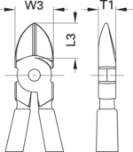 8314-160 JC Alicate de lâmina lateral - Image 2